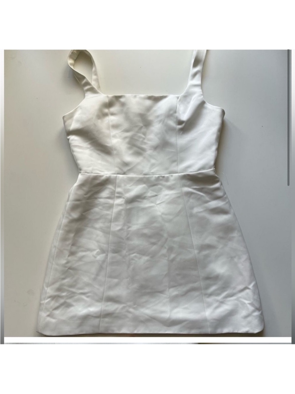 Elliatt Amelie Square Neck Cocktail Mini Dress White L - Picture 4 of 11